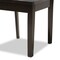 Baxton Studio Liese Modern and Contemporary Transitional Dark Brown Finished Wood 5-Piece Dining Set 177-11381-10892-Zoro - alternate 9
